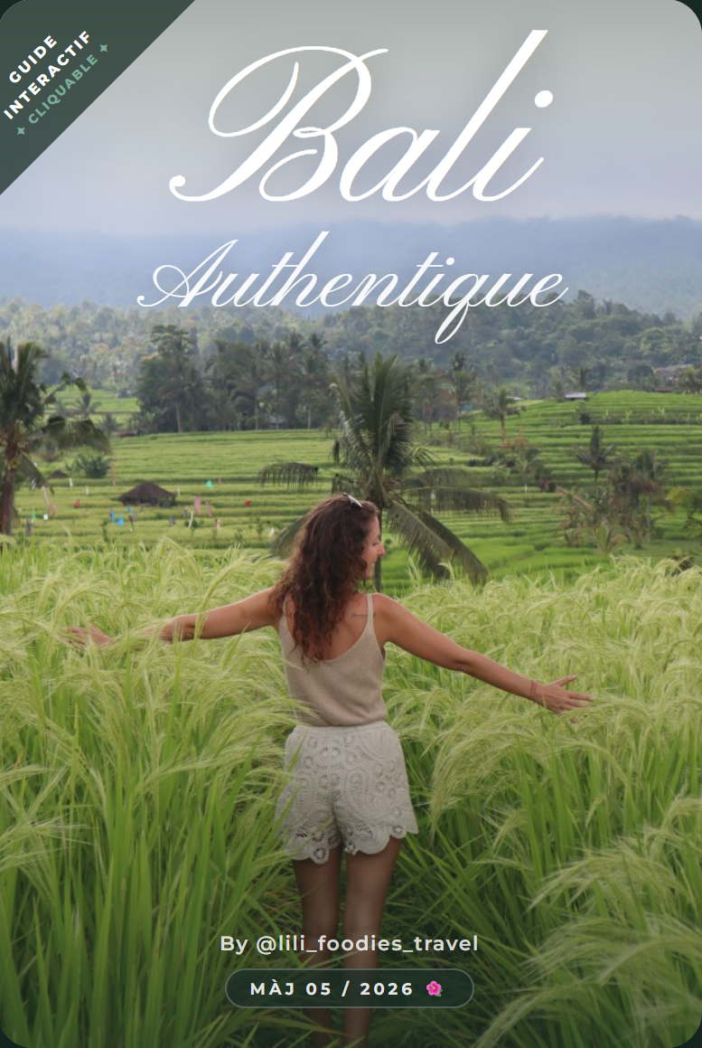 Guide Interactif Bali par Aurélie lilifoodiestravel
