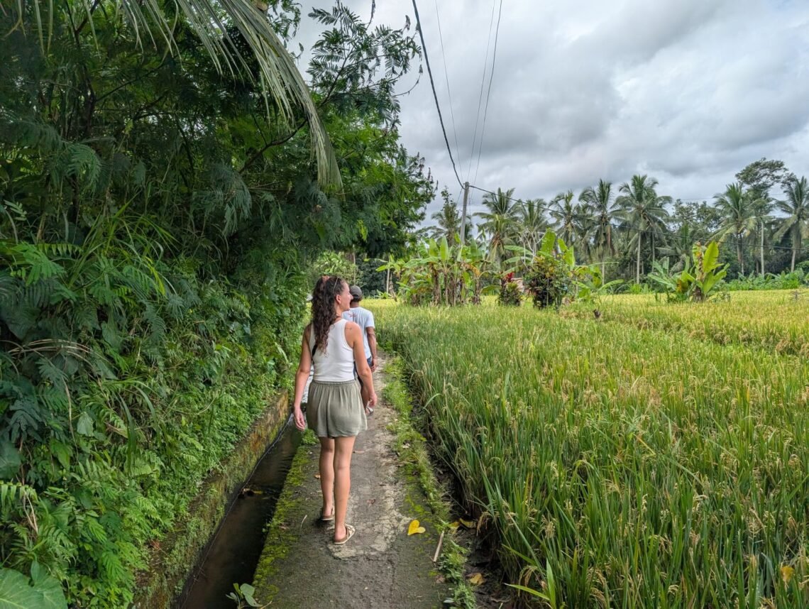 moi dans rizière a kelki village francophone immersion authentique bali
